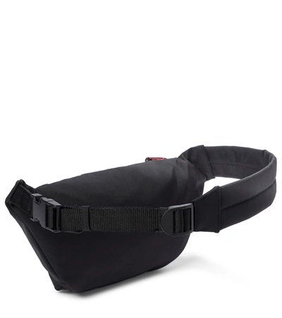 Shop Balenciaga Space Nylon Belt Bag In Black