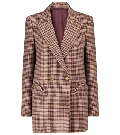 Shop Blazé Milano Svea Everday Wool Blazer In Brown