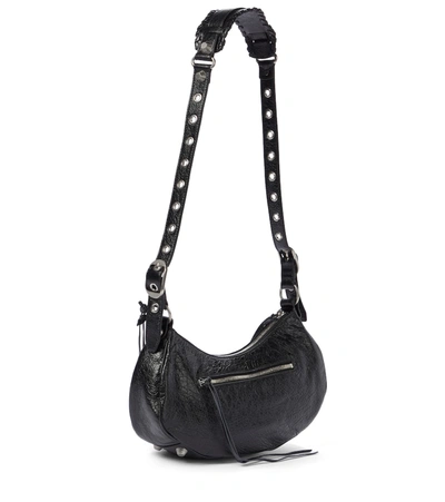 Balenciaga Le Cagole Small Leather Shoulder Bag In Black