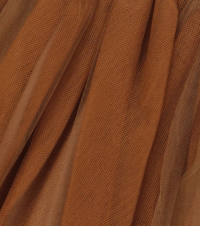 Bonpoint A-line Flared Mini Skirt In Brown