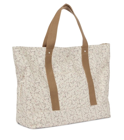 Shop Bonpoint X Liberty Baby Changing Bag With Mat In Neutrals