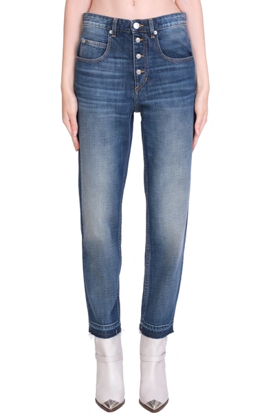 Shop Isabel Marant Étoile Belden Jeans In Blue Denim