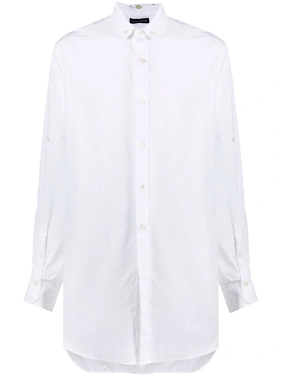 Shop Ann Demeulemeester Oversize Cotton Shirt In White