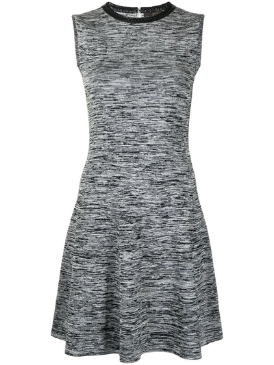 Pre-owned Louis Vuitton  Blurry Stripes Flared Dress In Grey