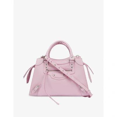 Shop Balenciaga Candy Pink Neo Classic City Small Leather Tote Bag