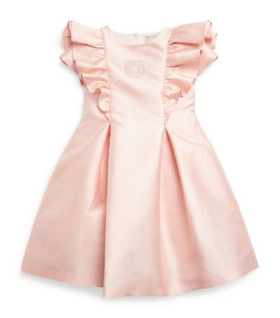 Shop Elie Saab Cotton Ruffle Dress (4-14 Years) In Pink