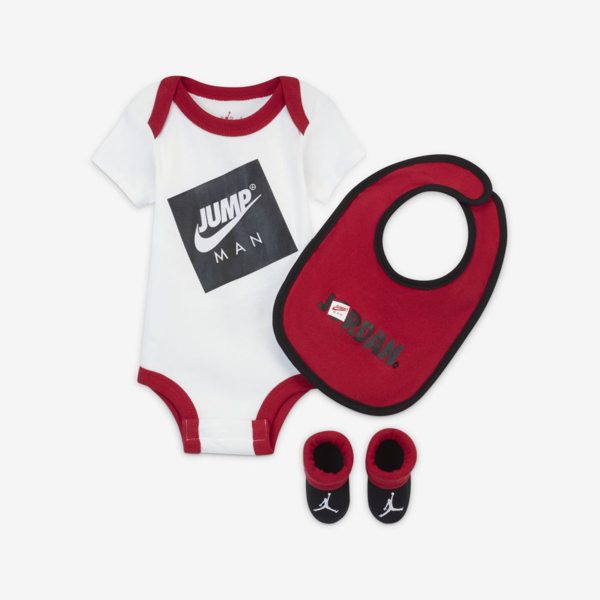 Jordan Jumpman Classics Baby 3-piece Box Set In White | ModeSens