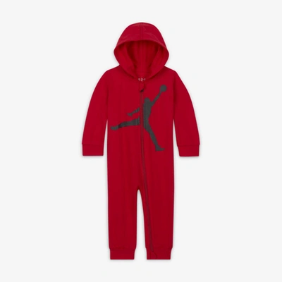 Shop Jordan Baby (12-24m) Full-zip Coverall In Red