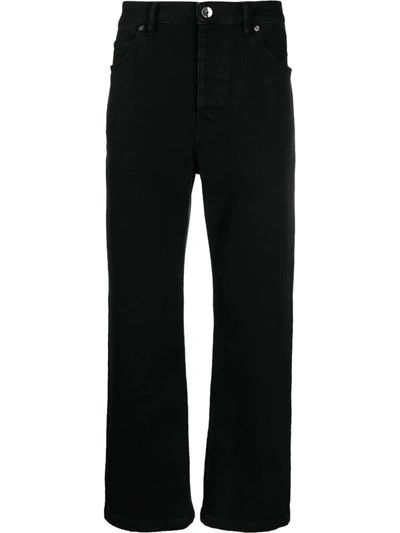 Shop Opening Ceremony Slim-cut Tapered Jeans In Black