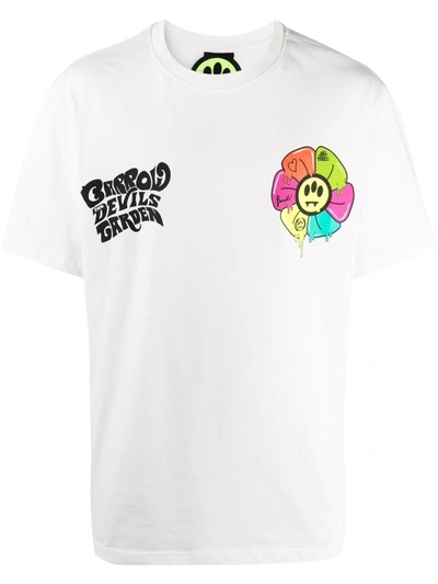 Shop Barrow Logo-print Short-sleeved T-shirt In White