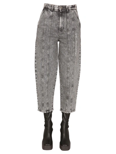 Shop Stella Mccartney Jeans With Logo In Grey