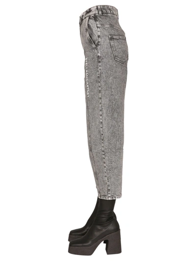 Shop Stella Mccartney Jeans With Logo In Grey