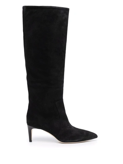 Paris Texas Pointed-toe Stiletto-heel Boots In Schwarz