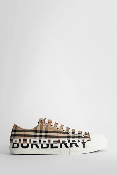 Shop Burberry Sneakers In Brown