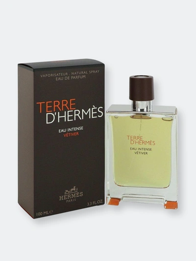 Pre-owned Hermes Terre D' Eau Intense Vetiver By  Eau De Parfum Spray 3.3 oz
