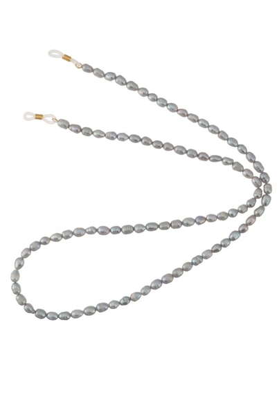Shop Talis Chains Grey Freshwater Pearl Sunglasses Chain