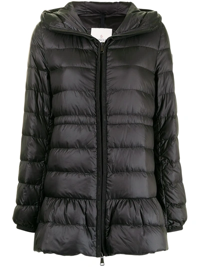 Shop Moncler Padded Zip-fastening Jacket In Schwarz