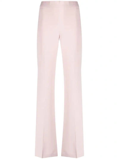 Shop P.a.r.o.s.h High-waisted Flared Trousers In Rosa