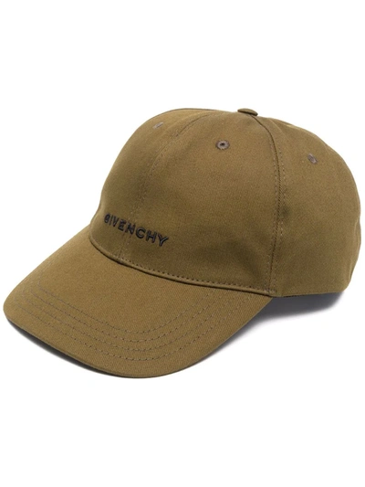 Shop Givenchy Logo-embroidered Cap In Grün