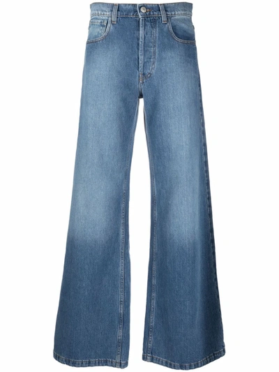 Low-rise flared jeans in blue - Magda Butrym