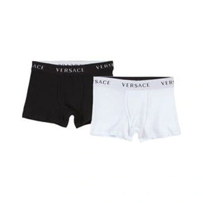 Shop Versace 2-pack White Boxer Shorts