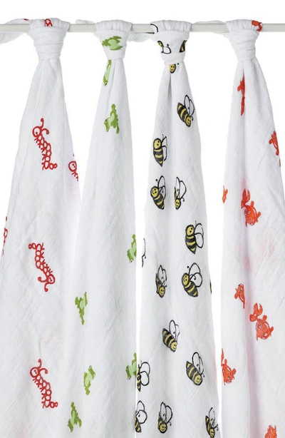 Shop Aden + Anais Set Of 4 Classic Swaddling Cloths In Mod About Baby