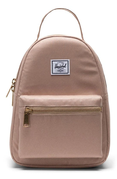 Shop Herschel Supply Co Mini Nova Backpack In Gilded Beige Sparkle