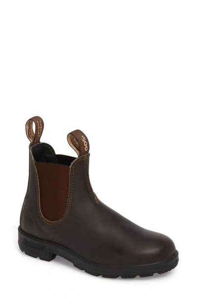 Shop Blundstone Footwear Gender Inclusive Black Chelsea Boot In Stout Brown Leather