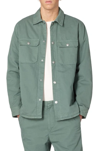 Shop Apc Alex Shirt Jacket In Jac Military Khaki