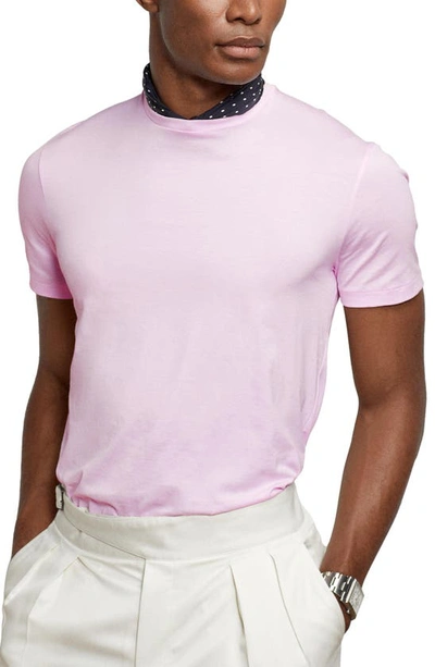 Shop Ralph Lauren Lisle Cotton T-shirt In Pink