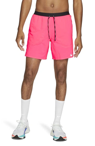 Shop Nike Flex Stride Running Shorts In Hyper Pink