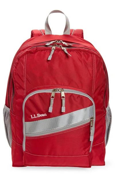 Shop L.l.bean Kids' Deluxe Iv Backpack In Red
