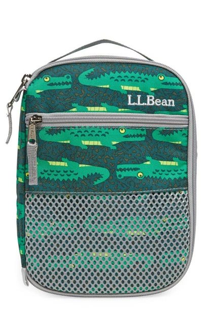 Kids' Print Lunch Box In Darkest Green Gator