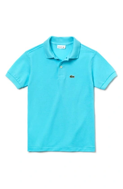 Shop Lacoste Classic Pique Polo In Turquoise