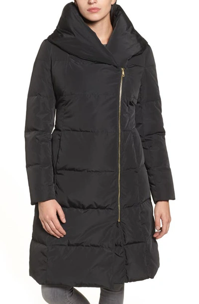 Shop Cole Haan Signature Cole Haan Down & Feather Coat In Black