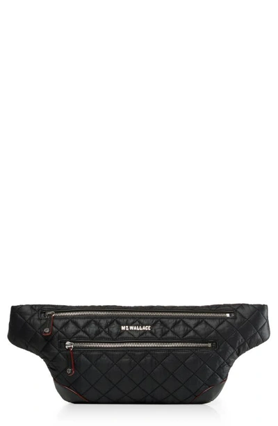 Shop Mz Wallace Crosby Belt Bag In Black