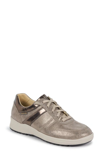 Mephisto Rebeca Sneaker In Dark Taupe Nubuck