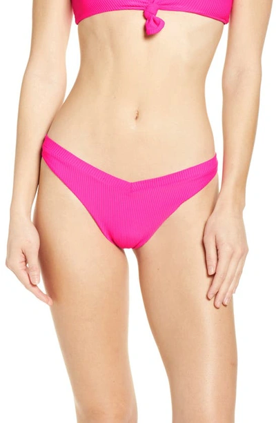 Shop Frankies Bikinis Austin Bikini Bottoms In Fuchsia