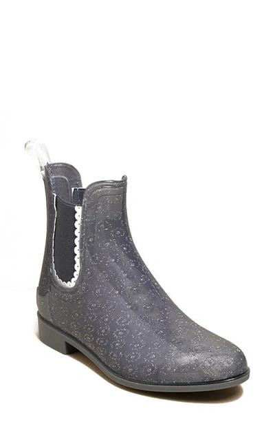 Shop Jack Rogers Sallie Chelsea Waterproof Rain Waterproof Bootie In Dark Grey Rubber