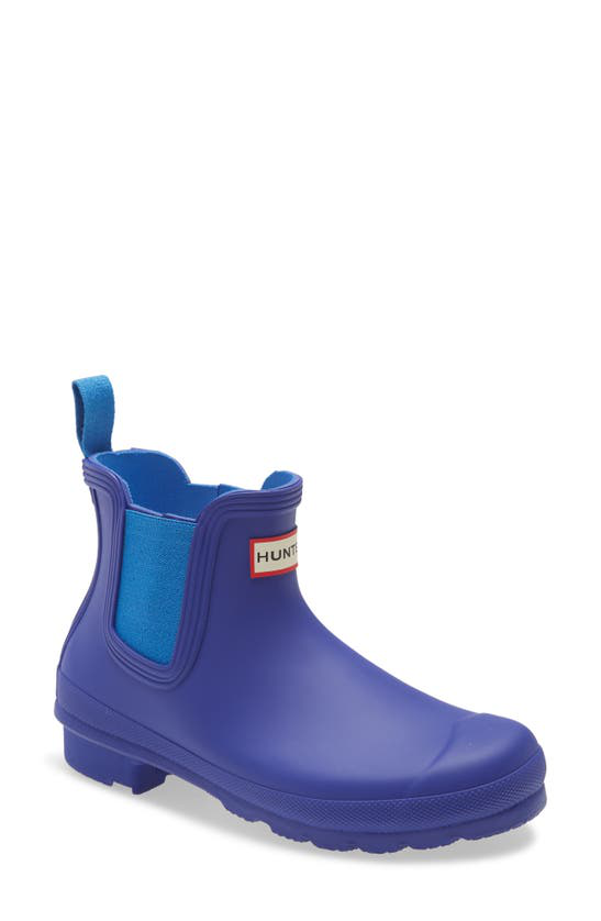hunter light blue rain boots