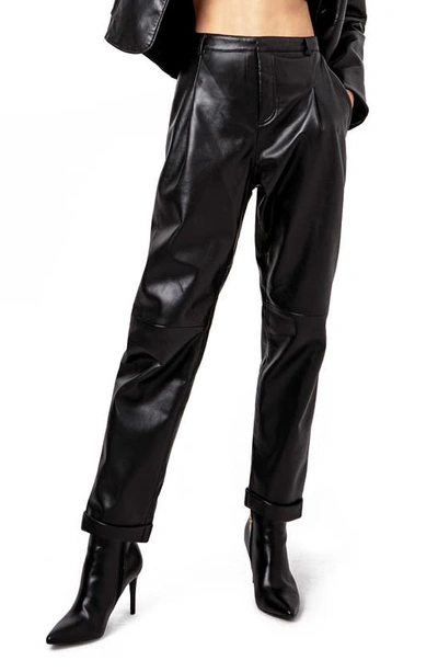 Shop As By Df Denise Recycled Leather Trousers In Black