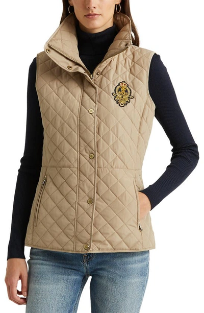 Lauren Ralph Lauren Quilted Crest Vest In New Birch | ModeSens