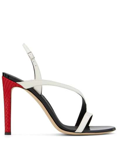 Shop Giuseppe Zanotti Polina 105mm Sandals In Weiss