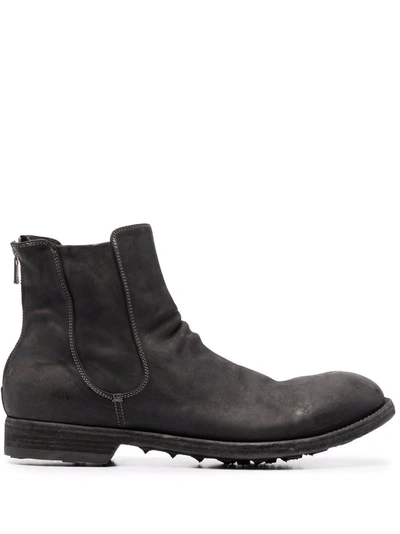 Shop Officine Creative Arbus Zipped Leather Boots In Grau