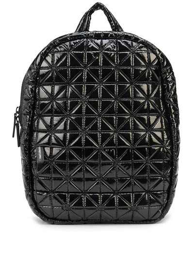 Shop Veecollective Quilted Geometric Backpack In Schwarz