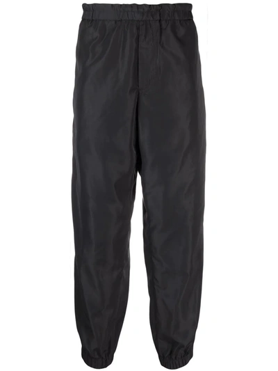 Shop Etro Side Logo-stripe Trackpants In Schwarz