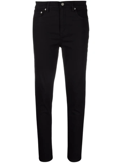 Shop Lauren Ralph Lauren High-rise Skinny Trousers In Schwarz