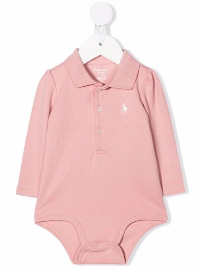 Shop Ralph Lauren Polo Shirt Body In Pink