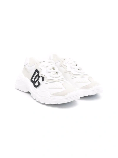 Shop Dolce & Gabbana Logo-patch Low-top Sneakers In White