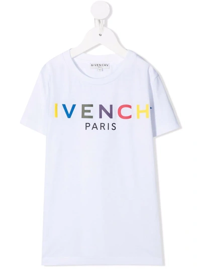 Shop Givenchy Logo-print T-shirt In White